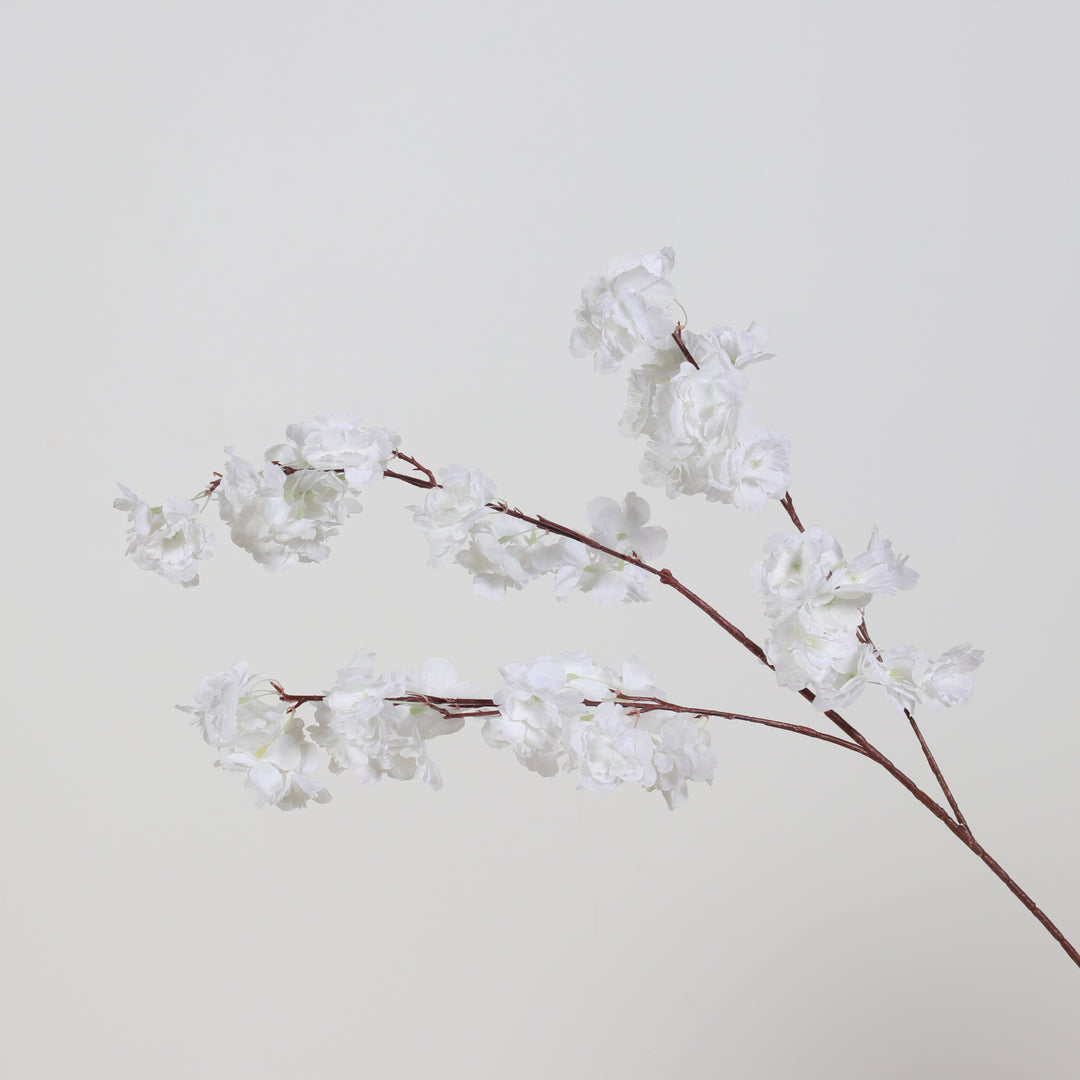 Artificial white cherry branch