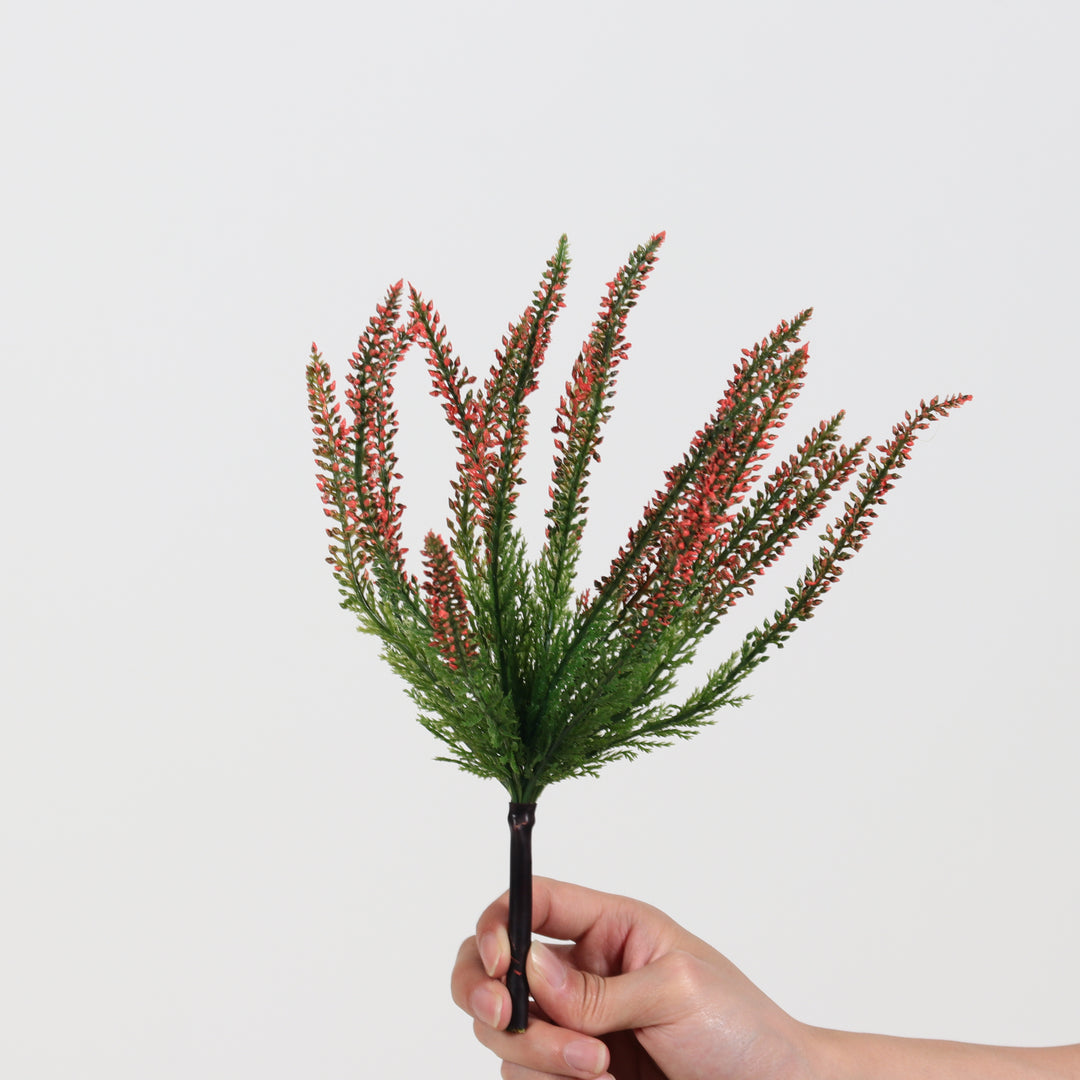 Artificial red lavender branch