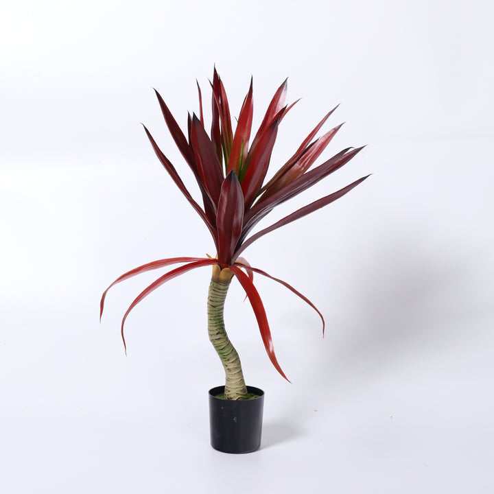 Artificial red yucca plant