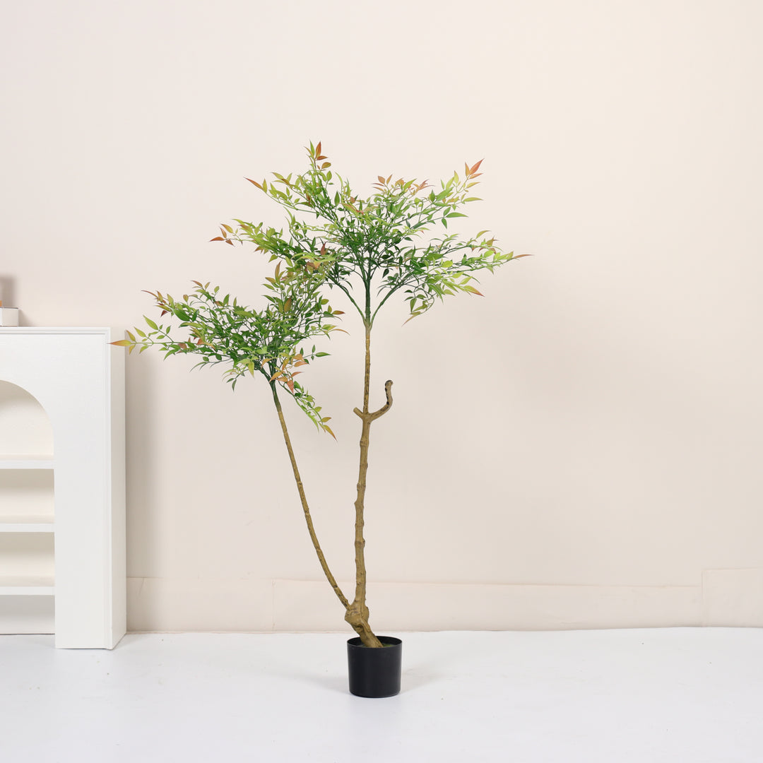 Artificial wood fern tree