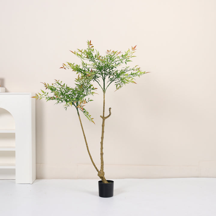 Artificial wood fern tree