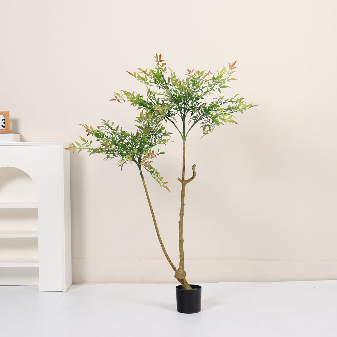Artificial wood fern tree