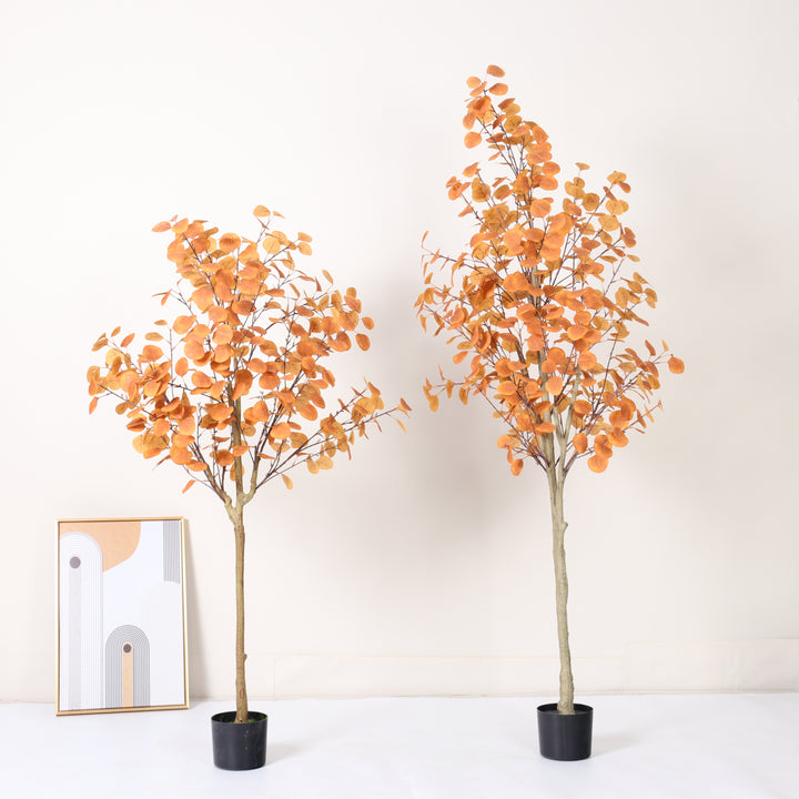Artificial red eucalyptus tree