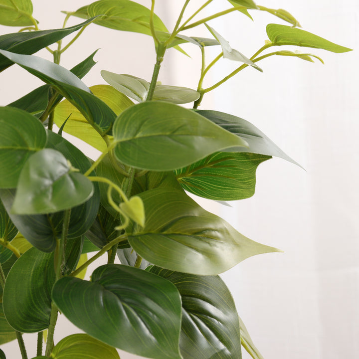 Artificial green pothos plant