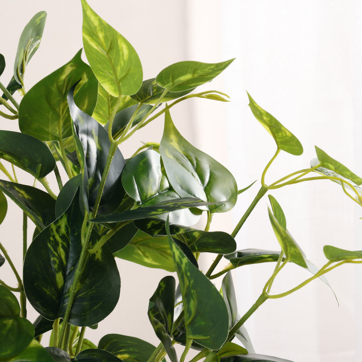 Artificial yellow pothos plant