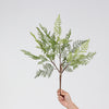 Artificial decorative fern branch