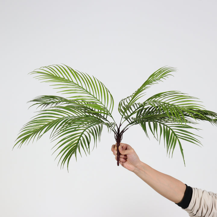 Artificial long leaf palm branch