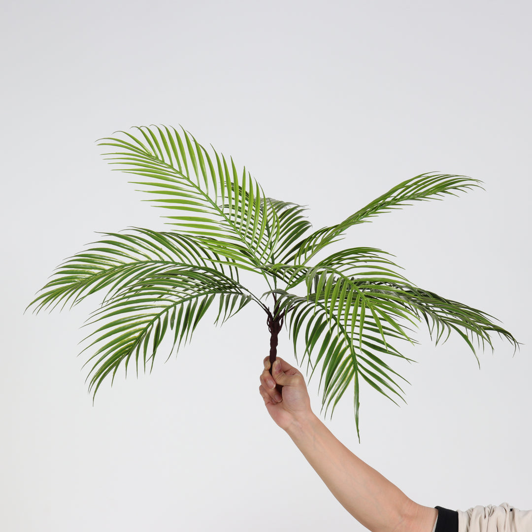 Artificial long leaf palm branch