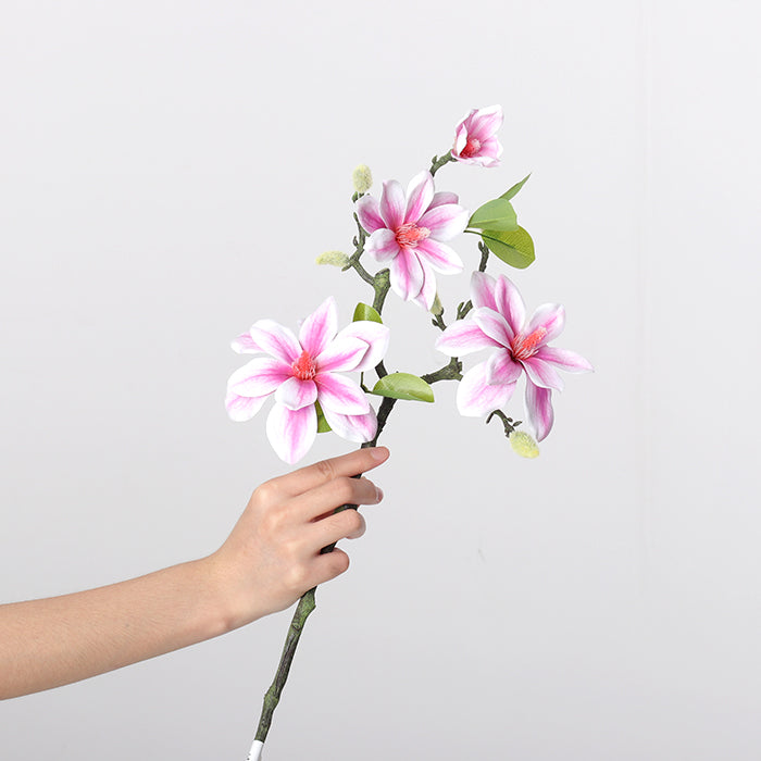 Artificial Magnolia Rose Branch